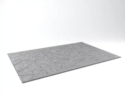 Pliages Rug 3D model