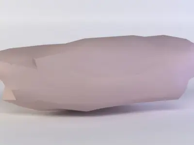 Pink rock2 Low-poly 3D model