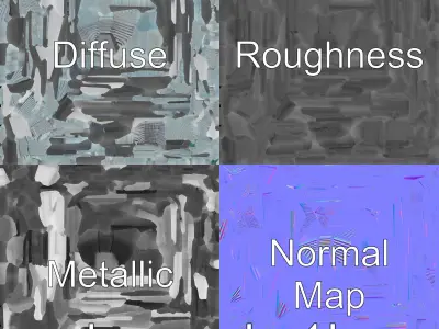 Futuristic Skyscraper Architectural Model Low-poly 3D model