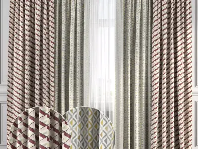 Curtain Set 170 3D model