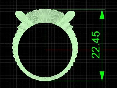 Jewelry ring 359 3D print model