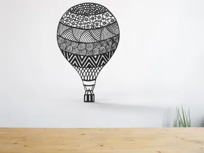 BALOON WALL FRAME ART 3D print model