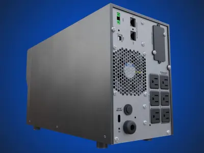 Uninterruptible Power Supply - UPS Vertiv Low-poly 3D model