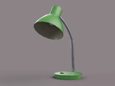 Retro Desk Lamp - Eastern European style Game Ready  Free low-poly 3D model