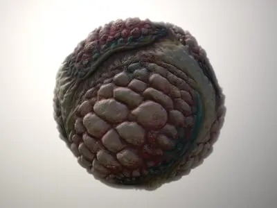 Material Skin Monster 39 Seamless PBR Texture Texture
