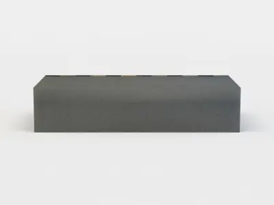 Side platform Low-poly 3D model