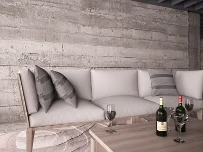 Home and Office - Sofa Furniture 03 3D model