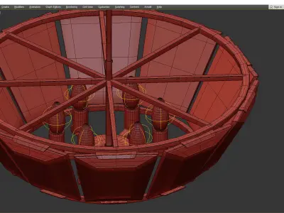 Bogema Chandelier Low-poly 3D model