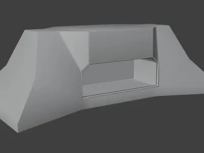 Base mesh for military game assets 3D print model