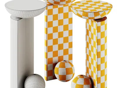 Coito Sculptural Side Table by Pedro Paulo Venzon 3D model