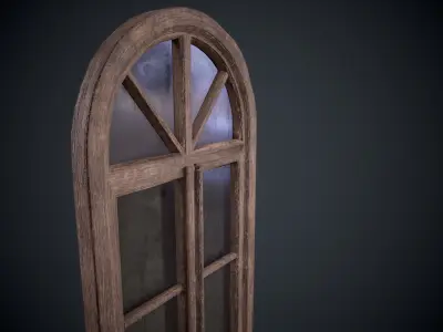 Window lowpoly Game  model  Low-poly 3D model