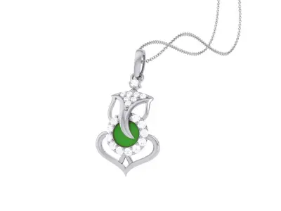 Spiritual Ganesha Pendant 3D print model order