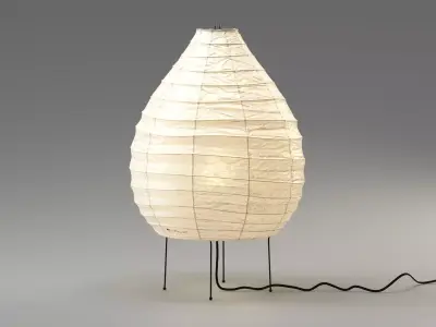 Akari 22N Lamp by Isamu Noguchi 3D model