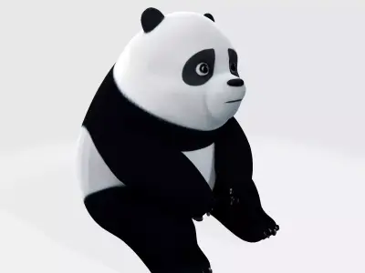 Adorable Panda Cub Ultimate Print-Ready Figurine 3D print model