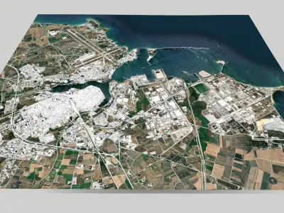 Cityscape Brindisi Italy 3D model