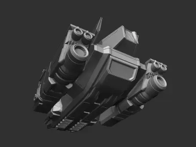 Spaceship 3D print model order