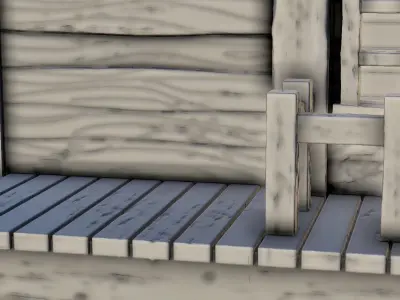 Western sheriff office 6 - USA ACW American Civil War 3D print model