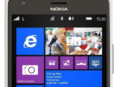 Nokia Lumia 1520 white 3D model