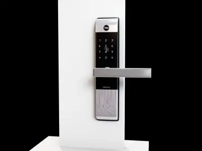 Large Digital Door Lock  3D model YDM 3109A Low-poly 3D mode Low-poly 3D model