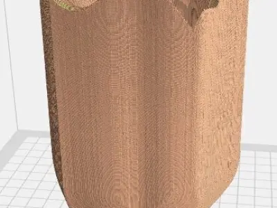 Container with design 3D print model