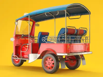  Tuk Tuk Taxi PBR 