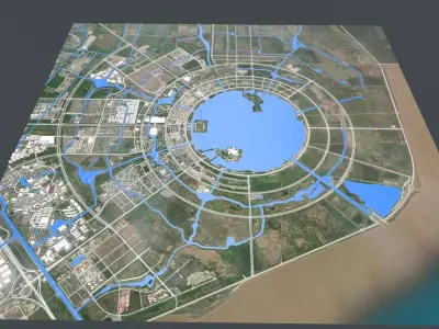 Cityscape Dishui  Shanghai 3D model