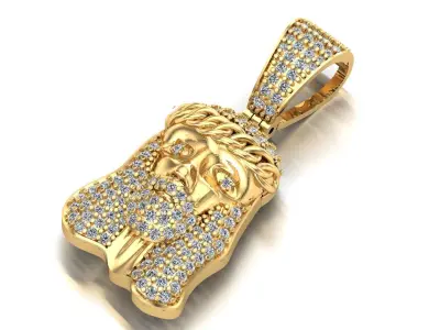 Jeasus pendant 3D print model 3D print model