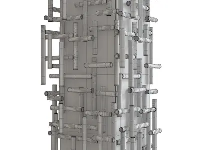 Farrah Wall Sconce Low-poly 3D model