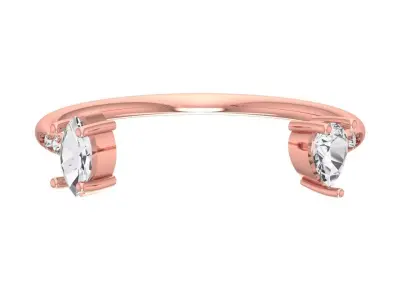 Women Light Weight Band Ring 3D print model get