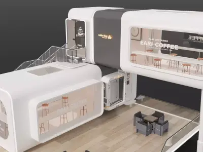 Container Kiosk 3D model