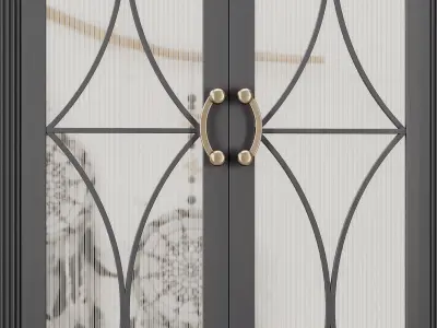 Entrance door set42 3D model