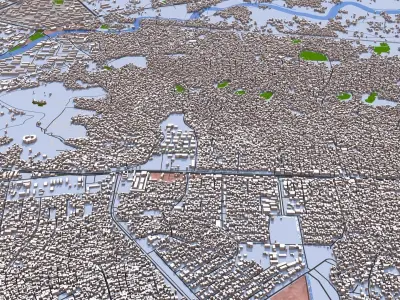 Kabul City of Afghanistan August 2021 3D model