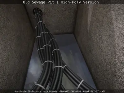 Old Sewage Pit 1 High-Poly Version 3D model