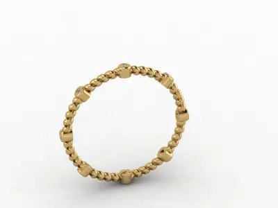 Ring - Gold - Silver 3D print model