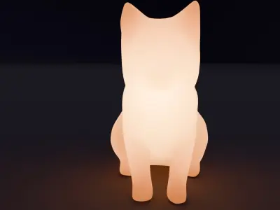 Indirect lighting for cats 3D model
