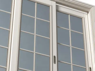 Interior sliding doors in classic style 3D model