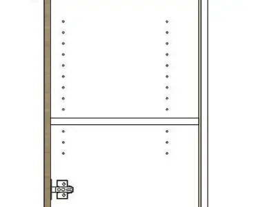 2 Door Base Cabinet 3D model