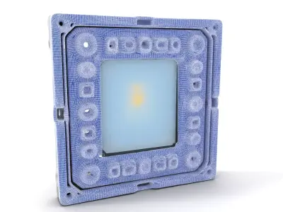 Industrial LED Light Panel model pack Low-poly 3D model