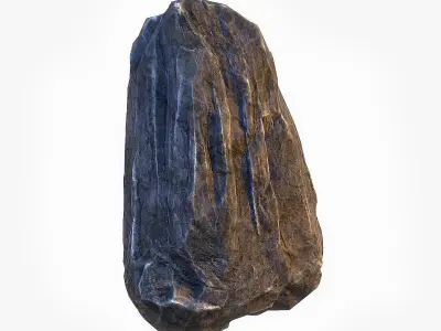 Big Stone 4 low poly Low-poly 3D model