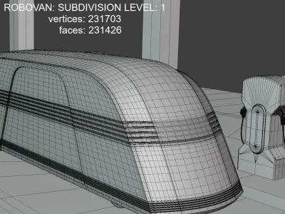 EV charger with Robovan 3D model