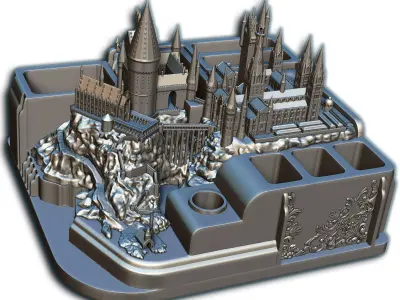 Hogwarts castle Penholder 3D print model