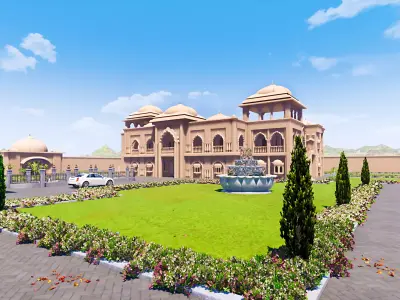 Indian architecture  3D model purchase