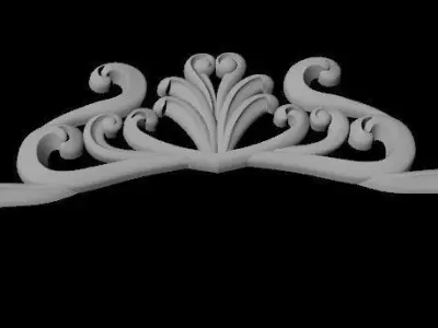 dekor ornate crown 3D model