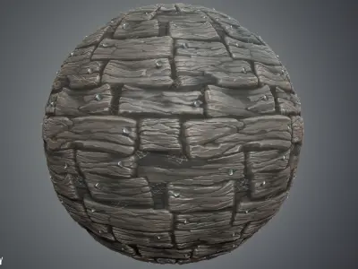 Stylized Wood Vol 02 - Hand Painted Texture Texture