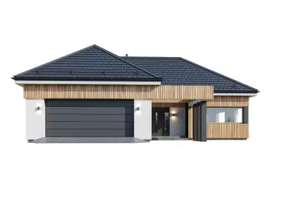 Modern house Kedra 3D model