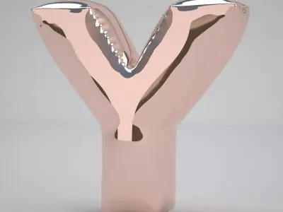 Y Balloon Copper 3D model