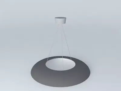 Lamp circular pendant light Free 3D model
