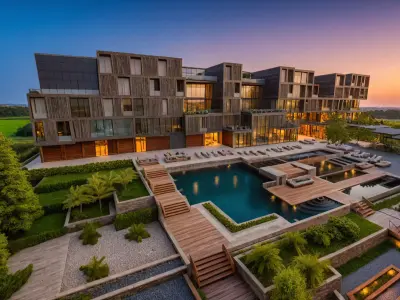 Sky Garden Hotel  Modern 3D Architectural Model 3D model