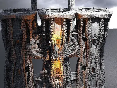Energy Fusion Core Towers  3D model