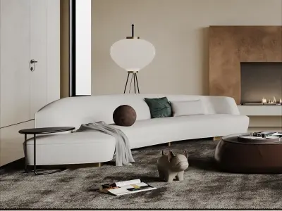 living room V-Ray Renderer 3D model buy